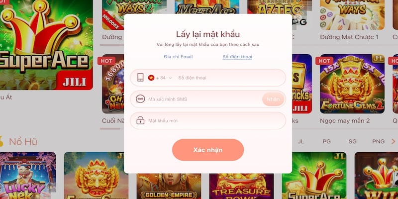 Cách tạo mật mã qua số điện thoại