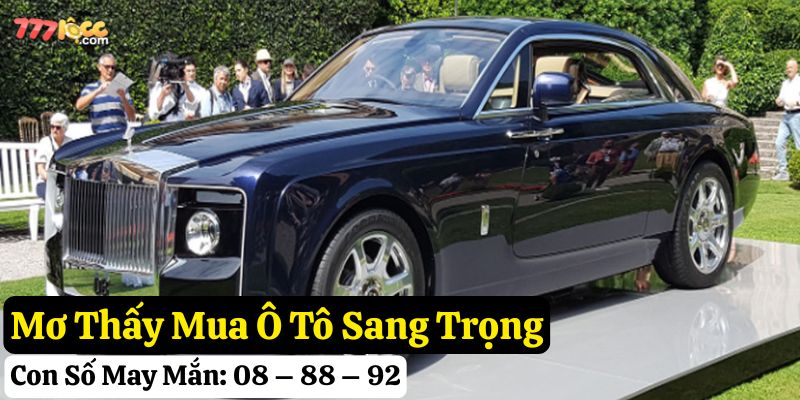 mơ thấy mua ô tô 777loc