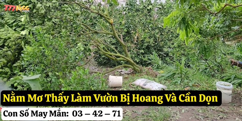 nằm mơ thấy làm vườn